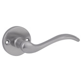 Karwei deurkruk set Rita rond rozet RVS look messing