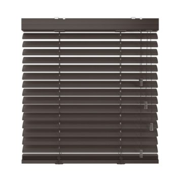 KARWEI aluminium jaloezie gewoon raam 28405 mat bruin 50 mm op maat