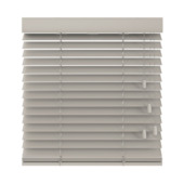 KARWEI houten jaloezie gewoon raam 28514 zijdegrijs 50 mm op maat