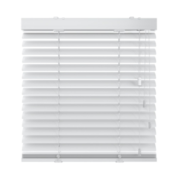 KARWEI aluminium jaloezie gewoon raam 28411 mat wit 50 mm op maat