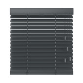 KARWEI houten jaloezie gewoon raam 28516 mat donkergrijs 50 mm op maat