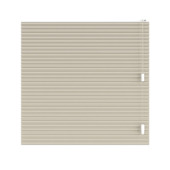 KARWEI dubbel plisségordijn gewoon raam 28643 off-white structuur transparant op maat