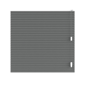 KARWEI dubbel plisségordijn gewoon raam 28670 antraciet structuur transparant op maat