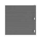 KARWEI dubbel plisségordijn gewoon raam 28670 antraciet structuur transparant op maat