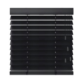 KARWEI houten jaloezie gewoon raam 28517 zwart 70 mm op maat