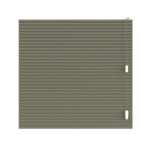 KARWEI dubbel plisségordijn draaikiepraam 28676 groen structuur transparant op maat