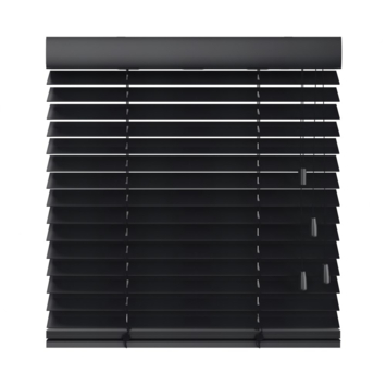 KARWEI houten jaloezie gewoon raam 28517 zwart 50 mm op maat