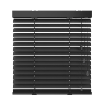 KARWEI aluminium jaloezie gewoon raam 28412 mat zwart 50 mm op maat