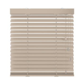 KARWEI aluminium jaloezie gewoon raam 28410 mat taupe grijs 50 mm op maat
