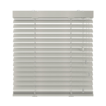 KARWEI aluminium jaloezie gewoon raam 28416 zijdeglans lichtgrijs 50 mm op maat