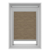 KARWEI rolgordijn dakraam 28204 beige/bruin structuur verduisterend op maat