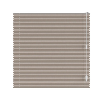 KARWEI enkel plisségordijn gewoon raam 28604 donker beige transparant op maat