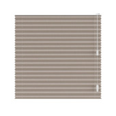 KARWEI enkel plisségordijn draaikiepraam 28604 donker beige transparant op maat