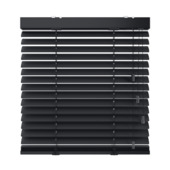 KARWEI aluminium jaloezie gewoon raam 28420 zijdeglans zwart 50 mm op maat