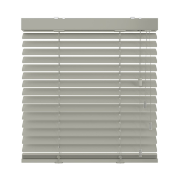 KARWEI aluminium jaloezie gewoon raam 28417 zijdeglans taupe 50 mm op maat
