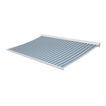 Knikarmscherm Staccato streep blauw (kleurnr. 320553) op maat