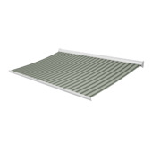 Knikarmscherm Staccato streep grijs/groen (kleurnr. 320976) op maat