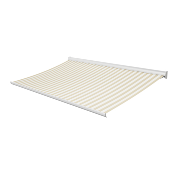 Knikarmscherm Staccato streep bruin/wit (kleurnr. 8921) op maat