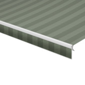 Schulprand (volant) recht streep groen (kleurnr. 338674) op maat