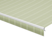 Schulprand (volant) recht streep groen (kleurnr. T289) op maat