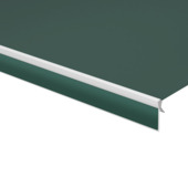 Schulprand (volant) recht effen groen (kleurnr. 6687) op maat