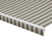 Schulprand (volant) recht streep grijs (kleurnr. 320974) op maat