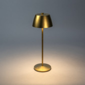 KonstSmide tafellamp Eze 3,1W oplaadbare LED verlichting goud
