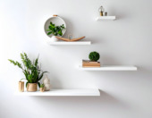 Duraline wandplank XL4 wit eiken 118x23,5 cm 38 mm