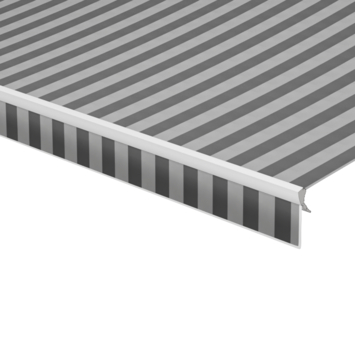 Schulprand (volant) recht streep grijs (kleurnr. 315404) op maat