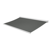 Knikarmscherm Staccato effen grijs (kleurnr. U171) op maat