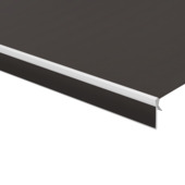 Schulprand (volant) recht gemêleerd zwart (kleurnr. 320994) op maat