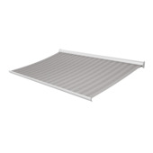 Knikarmscherm Staccato streep grijs (kleurnr. T386) op maat