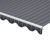 Schulprand (volant) golf streep blauw (kleurnr. T295) op maat