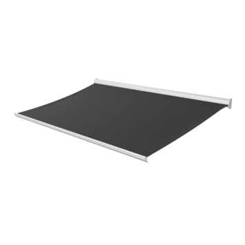 Knikarmscherm Staccato effen zwart (kleurnr. 6028) op maat