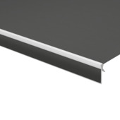 Schulprand (volant) recht gemêleerd grijs (kleurnr. 320966) op maat