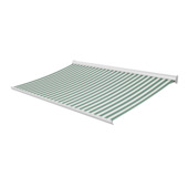 Knikarmscherm Staccato streep groen/wit (kleurnr. 8402) op maat