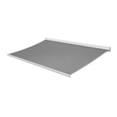 Knikarmscherm Staccato streep grijs (kleurnr. T291) op maat