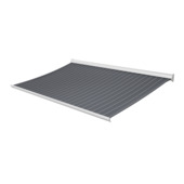 Knikarmscherm Staccato streep blauw (kleurnr. T295) op maat