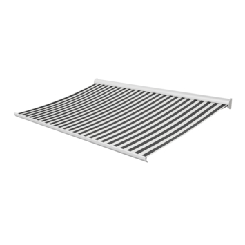 Knikarmscherm Staccato streep zwart/wit (kleurnr. 315105) op maat