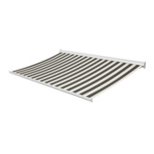 Knikarmscherm Staccato streep zwart/wit (kleurnr. T362) op maat