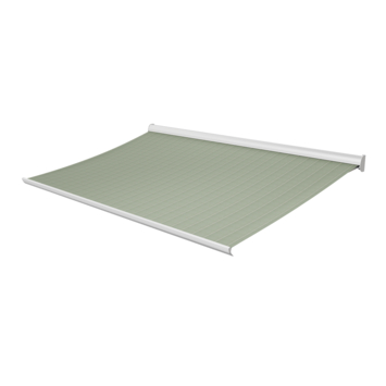 Knikarmscherm Staccato streep groen (kleurnr. T296) op maat