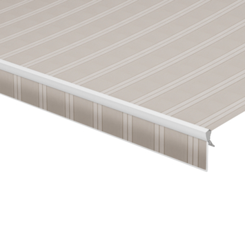 Schulprand (volant) recht streep grijs (kleurnr. T285) op maat