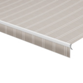 Schulprand (volant) recht streep grijs (kleurnr. T285) op maat