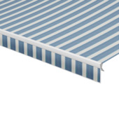 Schulprand (volant) recht streep blauw (kleurnr. 320553) op maat