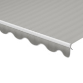 Schulprand (volant) golf gemêleerd bruin (kleurnr. 338621) op maat