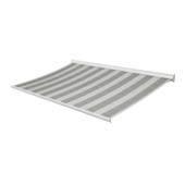 Knikarmscherm Staccato streep grijs (kleurnr. T212) op maat