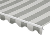 Schulprand (volant) golf streep grijs (kleurnr. T212) op maat