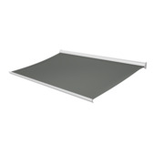 Knikarmscherm Staccato effen grijs (kleurnr. U343) op maat