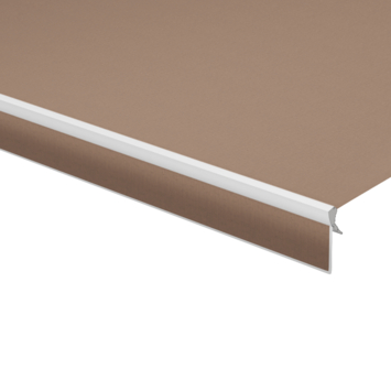 Schulprand (volant) recht gemêleerd bruin (kleurnr. 320963) op maat