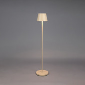 KonstSmide vloerlamp Pomezia Medium 5W oplaadbare LED verlichting zandkleurig
